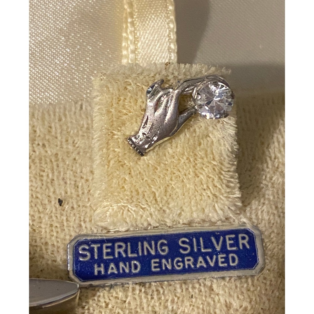 Vintage Silver-Tone Golf Glove Cuff Links - Unbranded - Picture 3 of 4